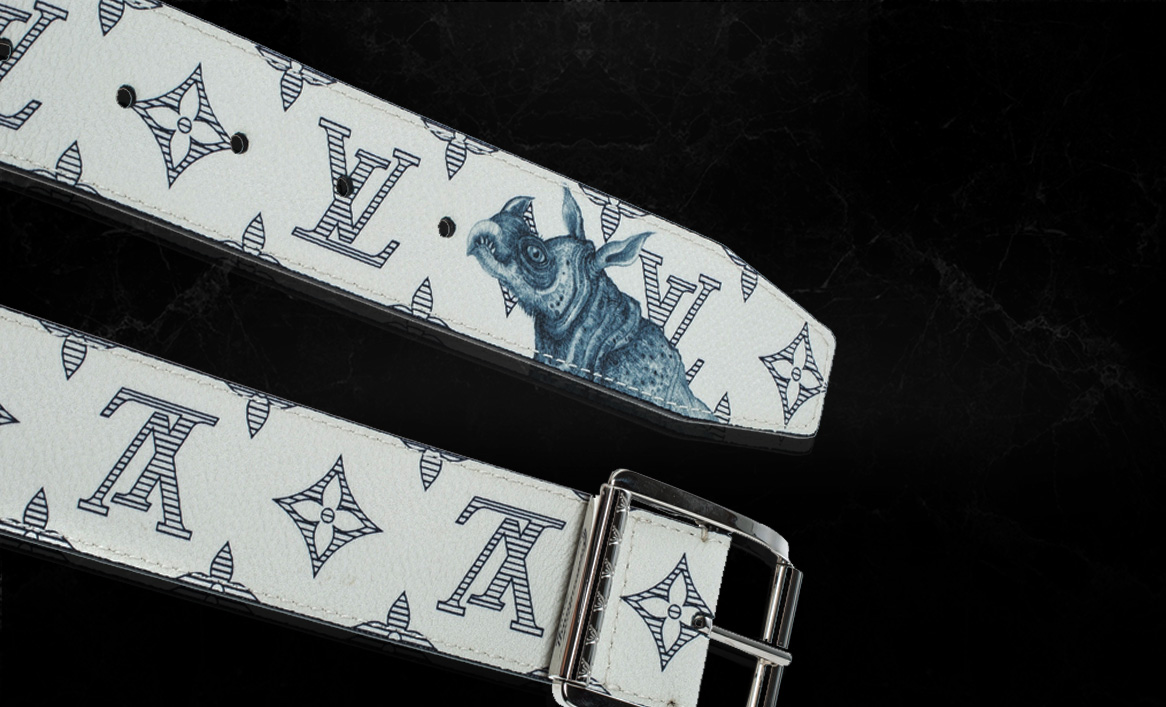 Louis Vuitton Chapman Brothers Rhino Blue Ink Monogram Pocket Organizer  Wallet